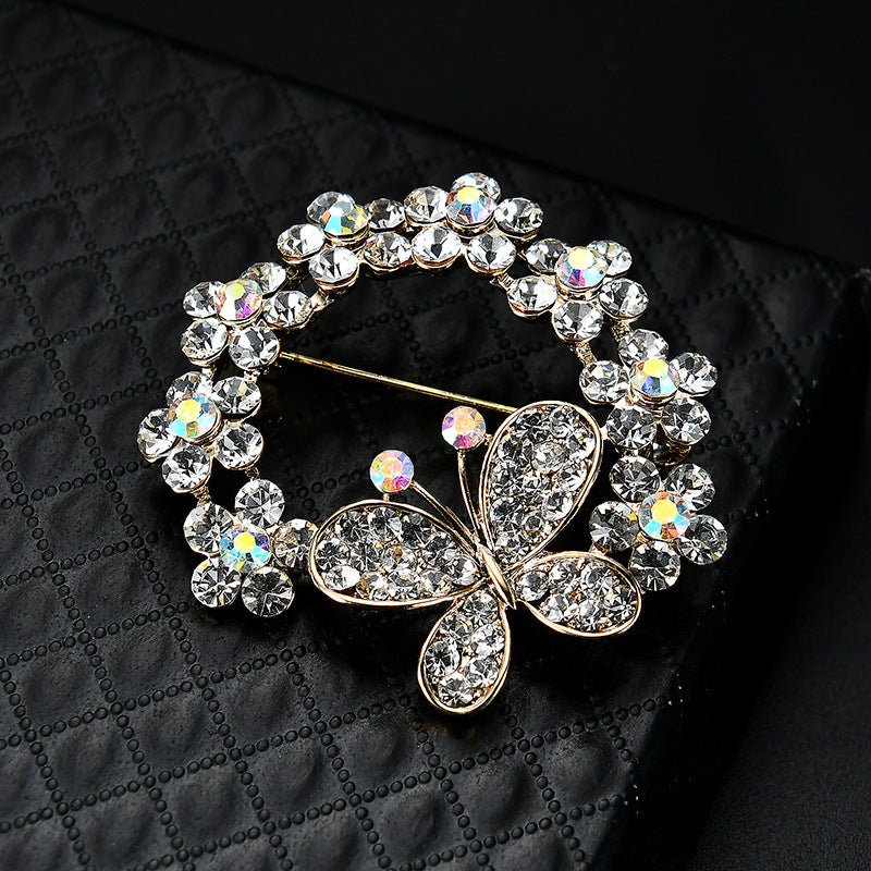 Butterfly Full Fashion Alloy Diamond Brosch