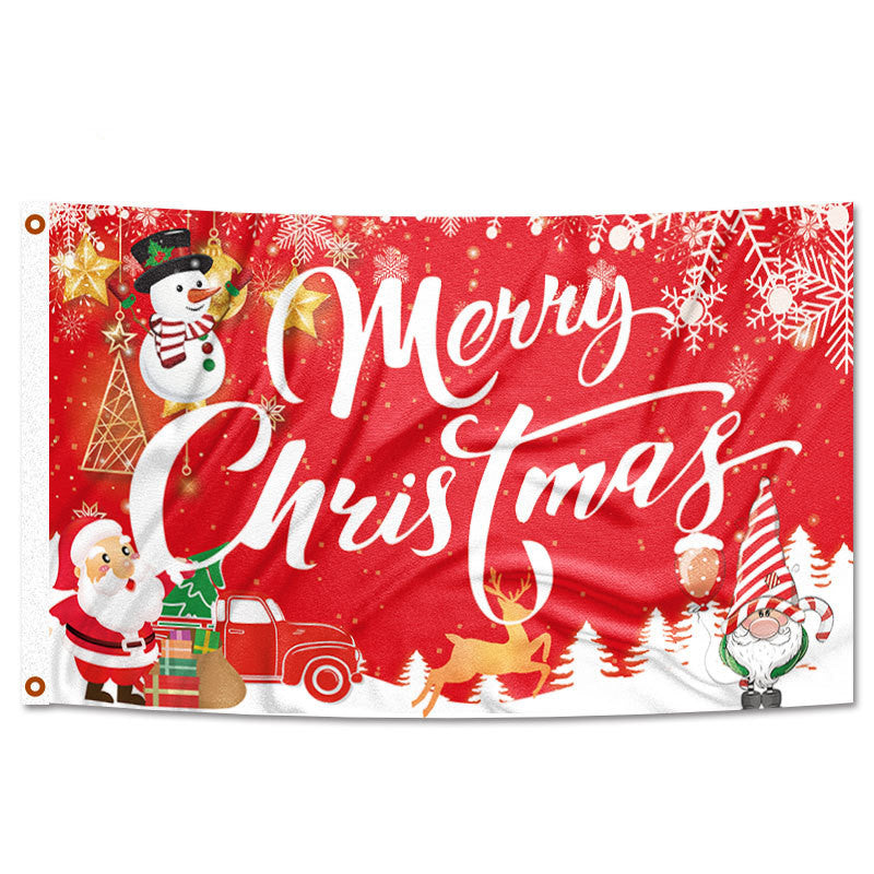 Christmas Party Decoration Festival Flag