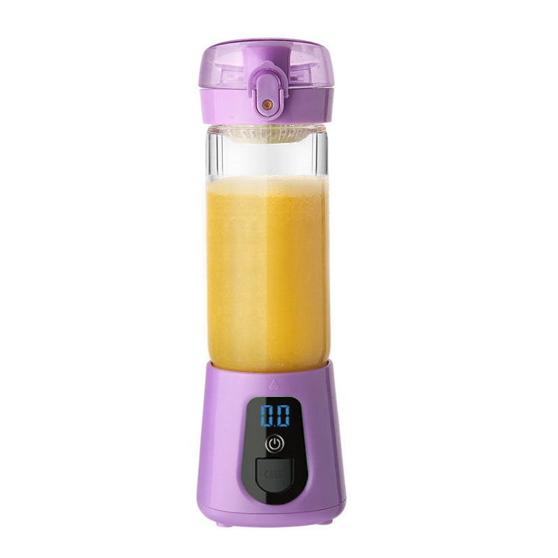 Mini elektrisk juicekopp glas portabel juicepress laddning hushållsmatlagning mixer kopp juice maskin