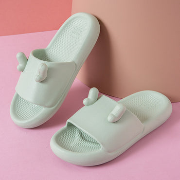 Male Summer Bathing With Thick-soled Slippers