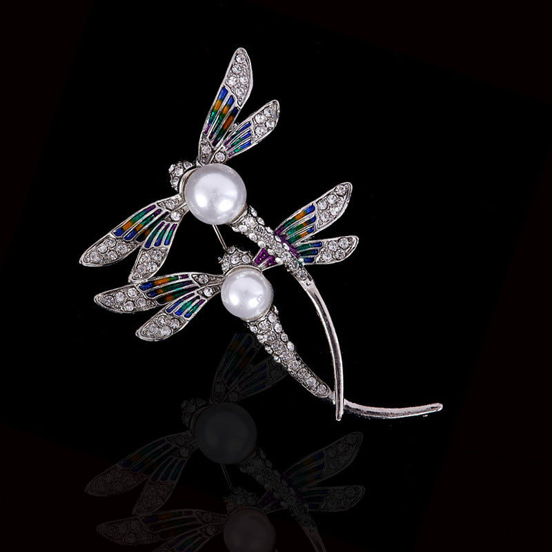 High-grade alloy brooch female diamond brooch