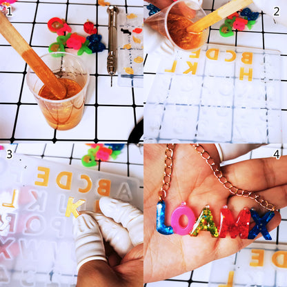DIY Small Alphabet Mould Set for Epoxy Crafts