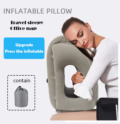 Inflatable Cushion Travel Pillow The Most Diverse & Innovative Pillow for Traveling Airplane Pillows Neck Chin Head Support