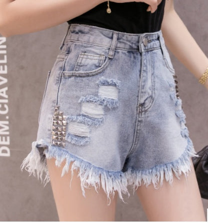 Short en jean femme