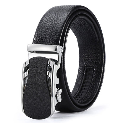 Men's Automatic Leather Buckle Business Belt - Professional Efficiency