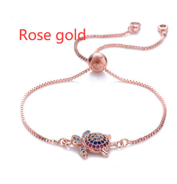 Sköldpaddor Armband Justerbart Glänsande Strass Glittrande Geometriskt Dam Flickor Havssköldpadda Armband Fina Smycken För Dejting