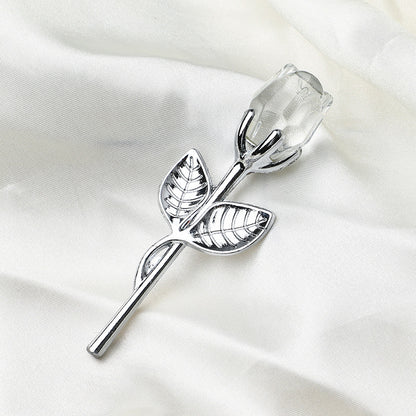 Crystal Metal Rose Alla hjärtans dag liten present bröllop