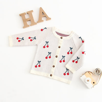 Baby Sweet Cherry Cherry Cardigan Jacket