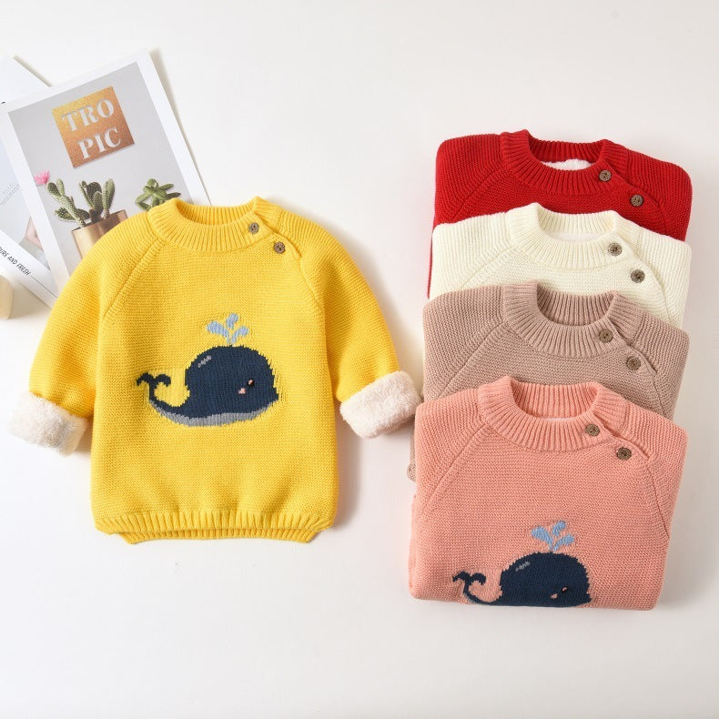 Baby plush warm clothes