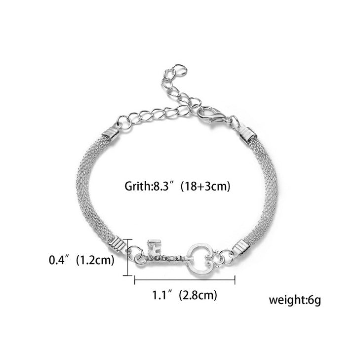 RINHOO 925 Smycken Silverfärgade Armband För Kvinnor Armband Mode Bröllopsbankett Armband &amp; Armringar Alla hjärtans dag Gåva