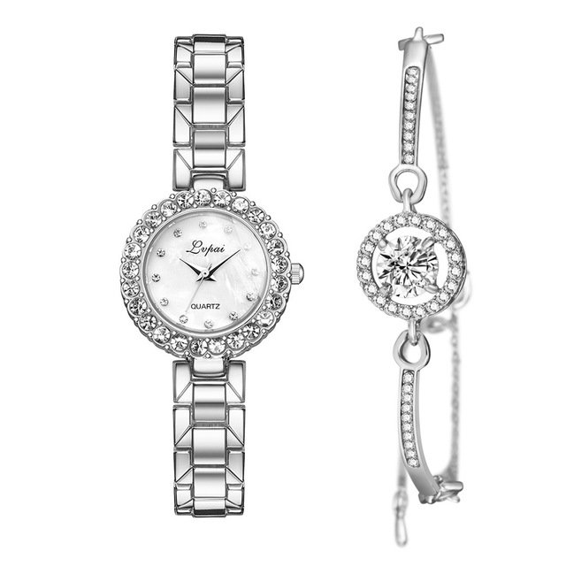 Montres-ensemble Bracelet horloge Bracelet montre-Bracelet Quartz femmes mode dames marque de luxe