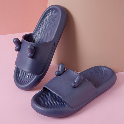 Male Summer Bathing With Thick-soled Slippers
