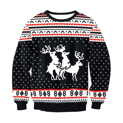 Rådlig jul SWEATER Semester Santa Elf Roliga kvinnor män tröjor toppar hösten vinter kläder till vintern