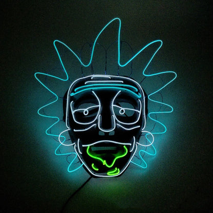 Masque fluorescent de fête de bal de maquillage LED