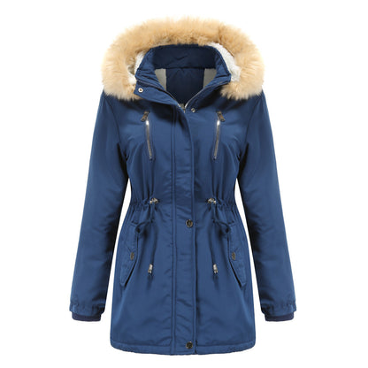 WInter Coat Detachable Hooded Feece Jacket Women