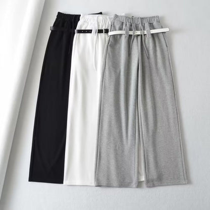 Autumn Women's American Hot Girl Belt Casual Pants