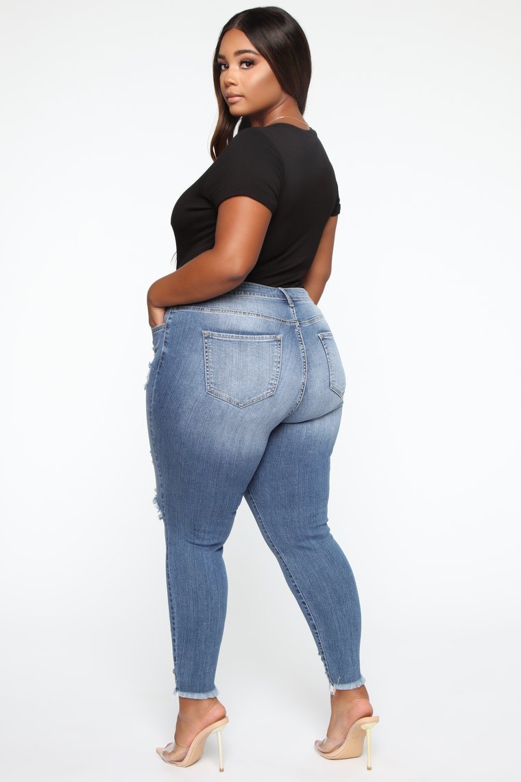 Stretch Ripped Dam Plus Size Jeans Plus Size Jeans