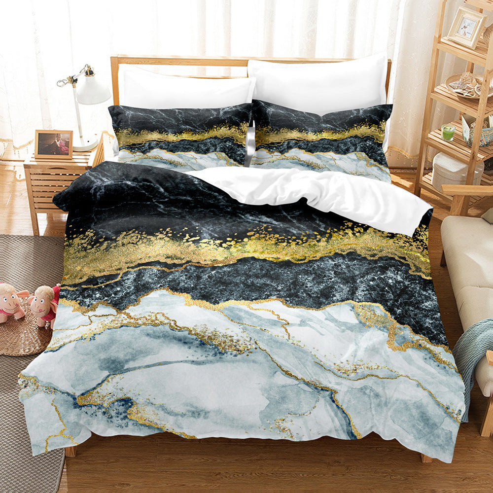 Tre konstmarmor hemtextil linnelakan