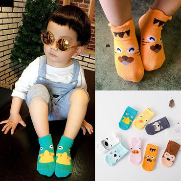 Cartoon children animal party boat socks