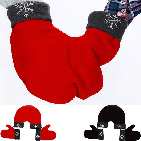 Couple Lovers Gloves Polar Fleece Sweethearts Thicken Winter Warm Foder Handske Julklapp Lovers Vantar