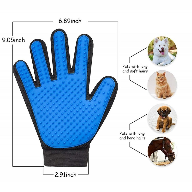 Cat Grooming Glove For Cats Wool Glove Pet Hair Deshedding Brush Comb Glove For Pet Dog Cleaning Massage Glove For Animal Sale