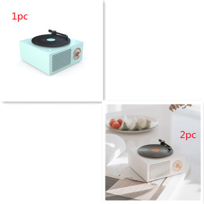 Trådlös mini bärbar retro grammofonhögtalare med Bluetooth-funktion 