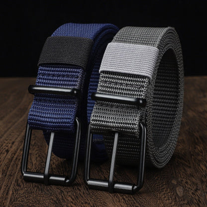 Lengthened Porous Pin Buckle Canvas Belt Universal - Inclusive Comfort