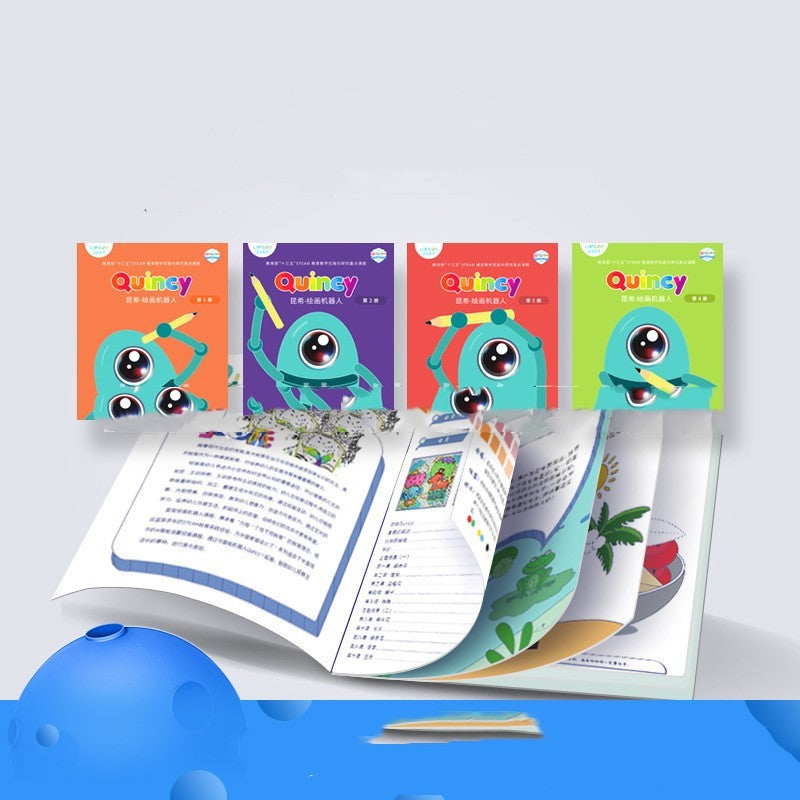 Landzo Kunxi – Robot de peinture pour enfants, stylo Simple, apprentissage automatique du dessin, éducation précoce intelligente