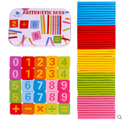 Early Childhood Education Arithmetic Stick Learning Box