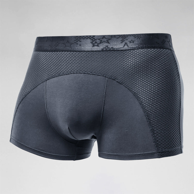 Herrunderkläder Ice Silk Mesh Boxers Sports Boxershorts