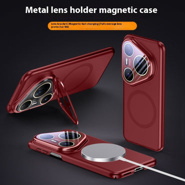 Pura80pro Lens Bracket Magnetic Protection Frosted All-inclusive Drop-resistant Phone Case