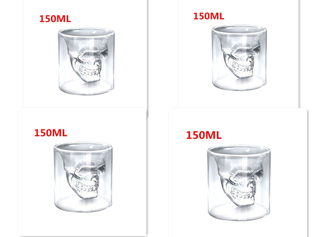 Kreativ kristall skall mugg - glas dubbel - glas skall - glas - glas - skall - skall - glas