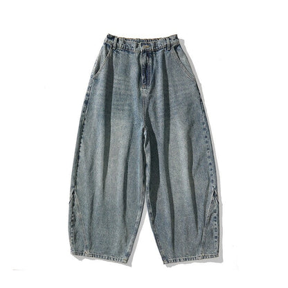 Men's Casual Jeans Plus Size Fashionable Wide Leg Pants