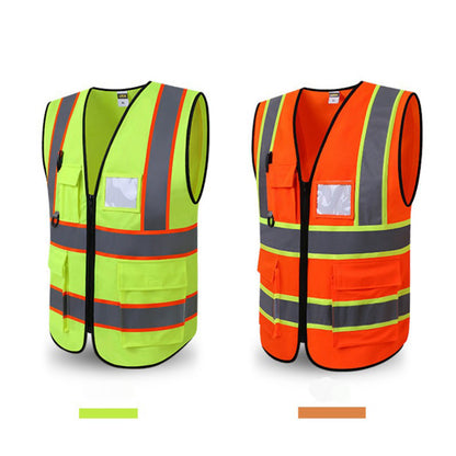 Manteau de vêtements de protection, gilet fluorescent de sécurité écologique