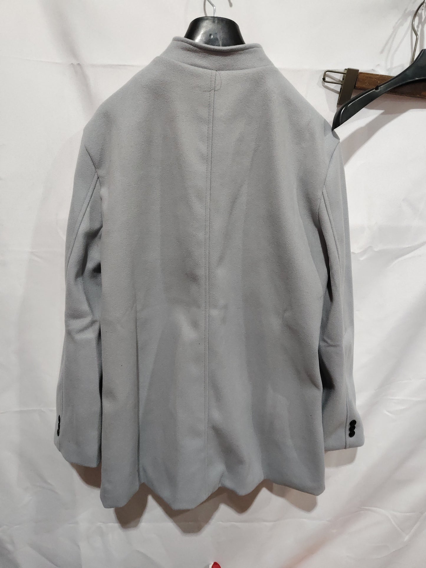 Men's Slim Coat Fashion Single-breasted Solid Color Business Jackets Fall And Winter Tops Outwear Clothing