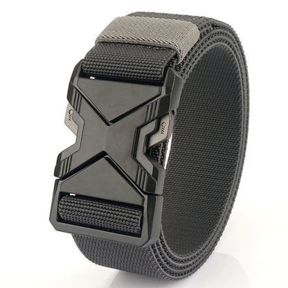 Fashion Commuter Casual Men's Belt Woven Elastic Minimalist Alloy Buckle - Modern Mobility