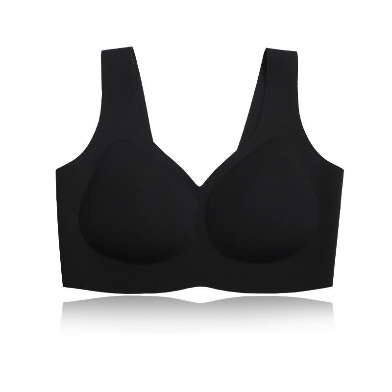 Namijiao New Air Traceless Underwear Women"s Air Rimless Bra Integrated Fixed Cup Sleeping Bra