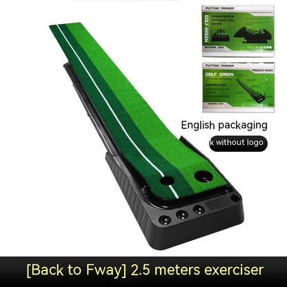 2.5M3M Golf Putting Mat Golf Putter Trainer Green Putter Carpet Practice Set