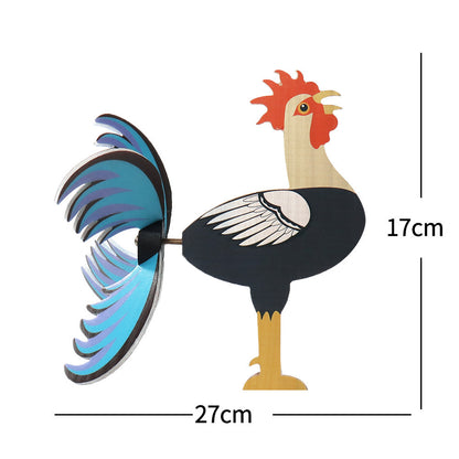 Summer Home Vacation - Rooster Windmill Garden Decor