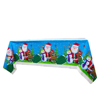 Christmas Party Cartoon Pattern Tablecloth