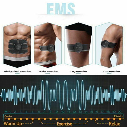 Machine électrique de Toner musculaire, ceinture de tonification ABS, Simulation de brûleur de graisse, modelage du ventre