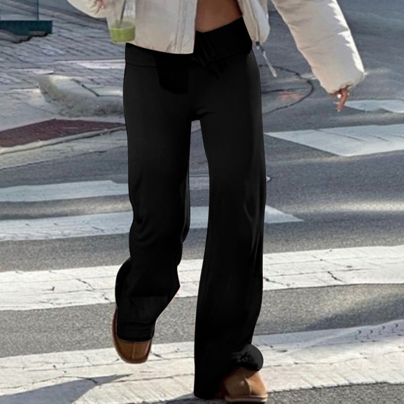 Hip Lifting Laced Pants Hot Girl Slimming Sports Casual Pants