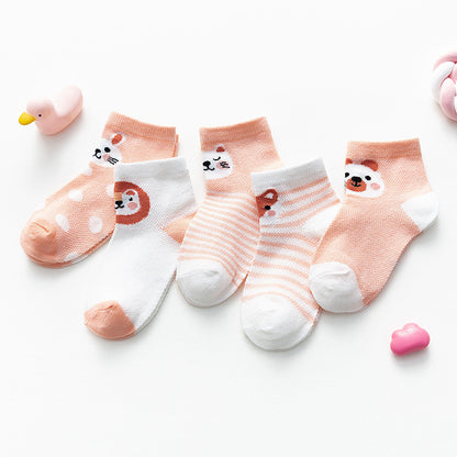 Chaussettes en maille d'animaux de dessin animé pour bébé