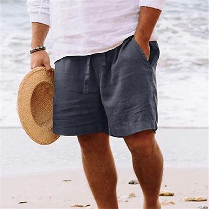 Fashion Personality Men's Shorts Cotton Hemp