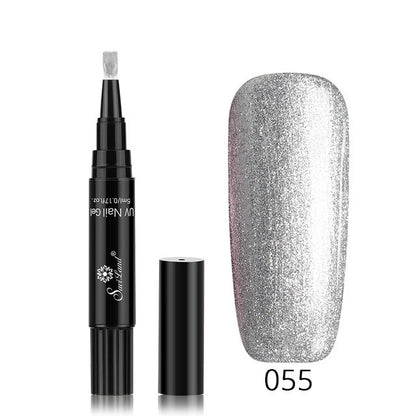 3 i 1 Gel Nagellack Pen Glitter One Step Nail Art Gel Polish Hybrid