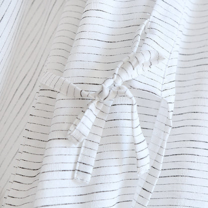 Summer Jacquard Gauze Cotton Kimono Thin Home Bathrobe Simple