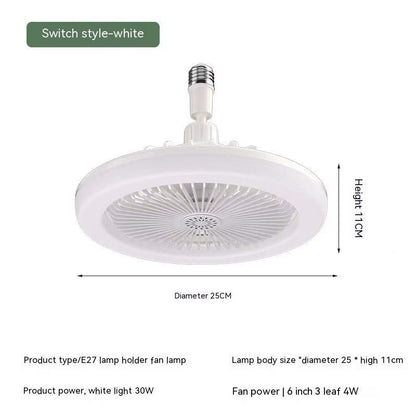 Remote Control E27 Screw Adjustable Light Bedroom Aromatherapy Small Fan Lamp