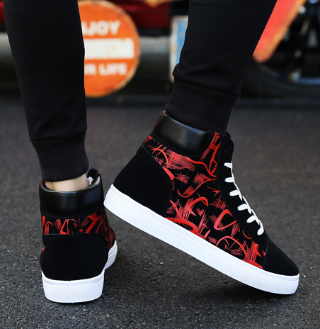 Spring high top shoes Korean Edition men\'s shoes