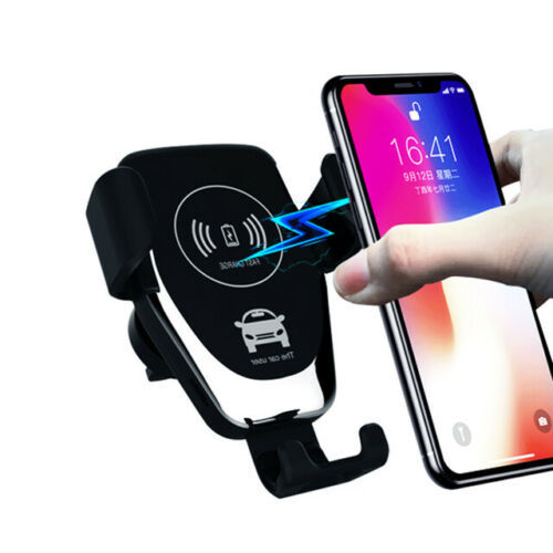 Support de chargeur de voiture rapide sans fil QI 10W, support de serrage automatique, charge