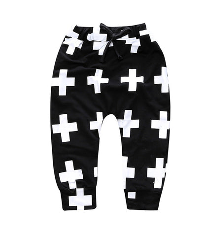 Children Casual Fashion Track Pants Cross Pants